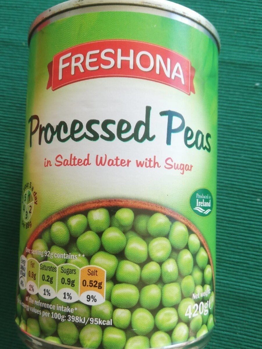 Processed peas - Product