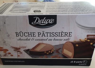 Bûche pâtissière chocolat & caramel au beurre salé - Product - fr