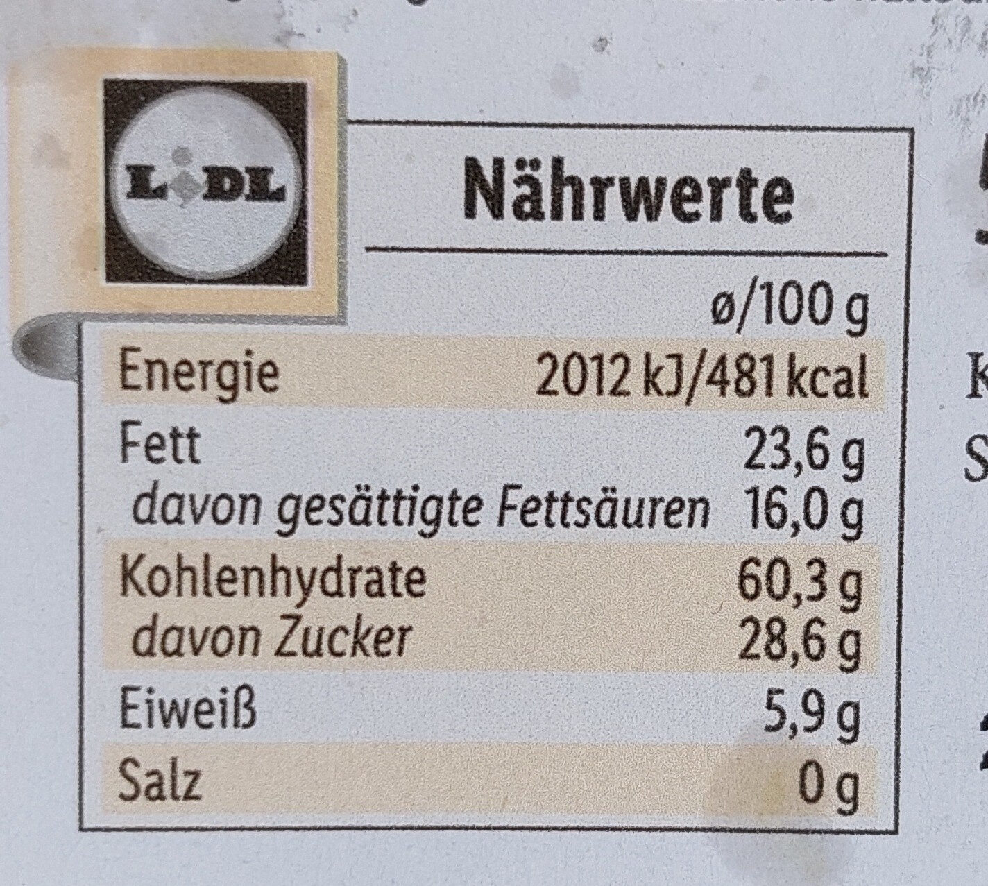 Linzeraugen - Ingredients