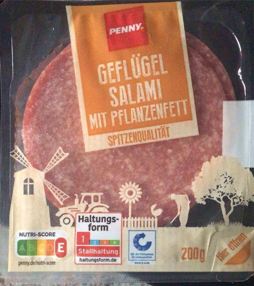 Geflügel salami mit pflanzenfett - Produkt - nl