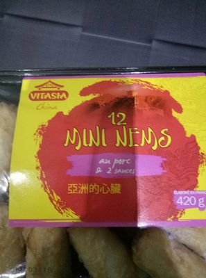 12 Mini Nems au Porc & 2 Sauces - Produit