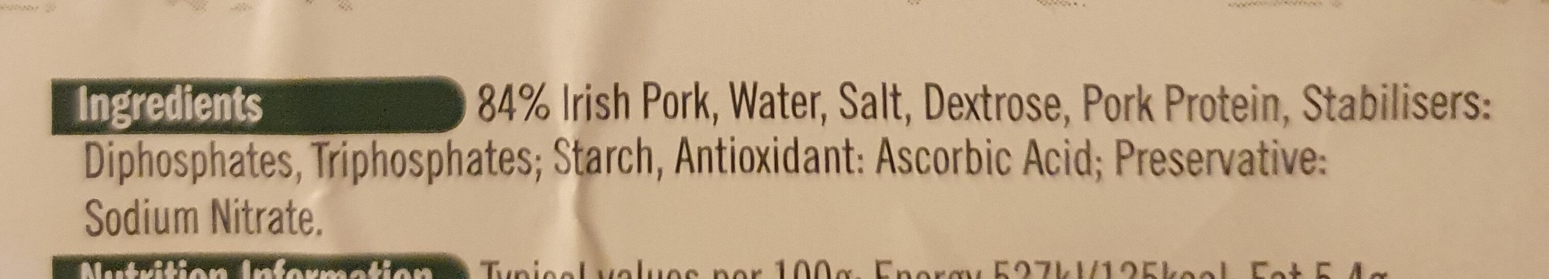 Cooked Ham - Ingredients