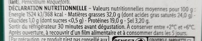 Roquefort - Nutrition facts - fr