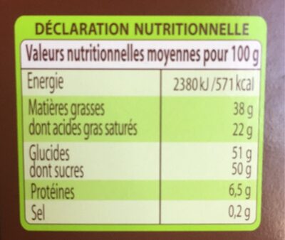 Oeuf Gourmand - Información nutricional - fr