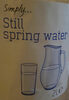 Still spring water - Produit