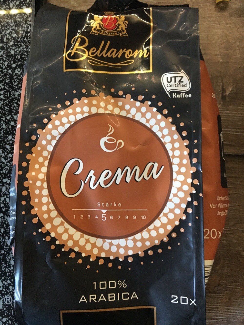 Kaffee, Pads Crema 100% Arabia (Bellarom) - Produkt