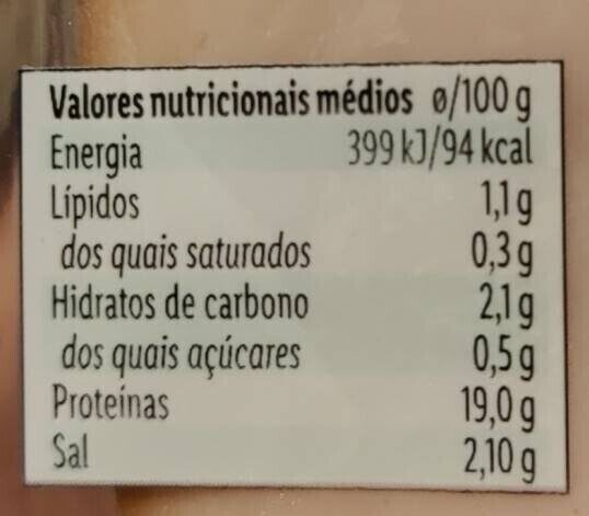  - Nutrition facts - pt