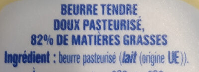 Beurre Tendre Doux - Ingredients - fr