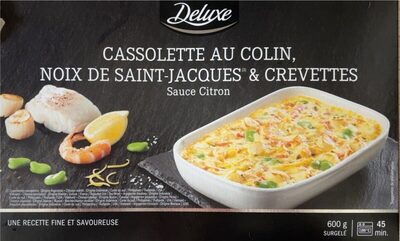 Cassolette au colin, noix de Saint-Jacques & crevettes - Produkt - fr