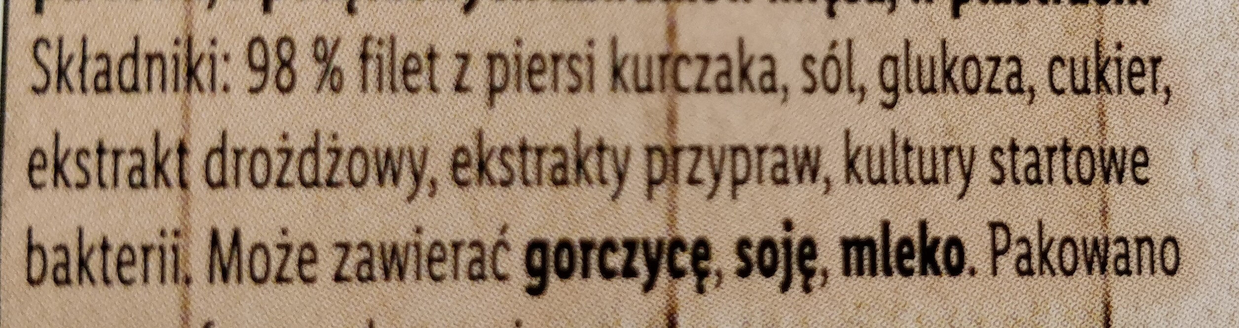 Piratki Filet z Kurczaka - Ingredients - pl