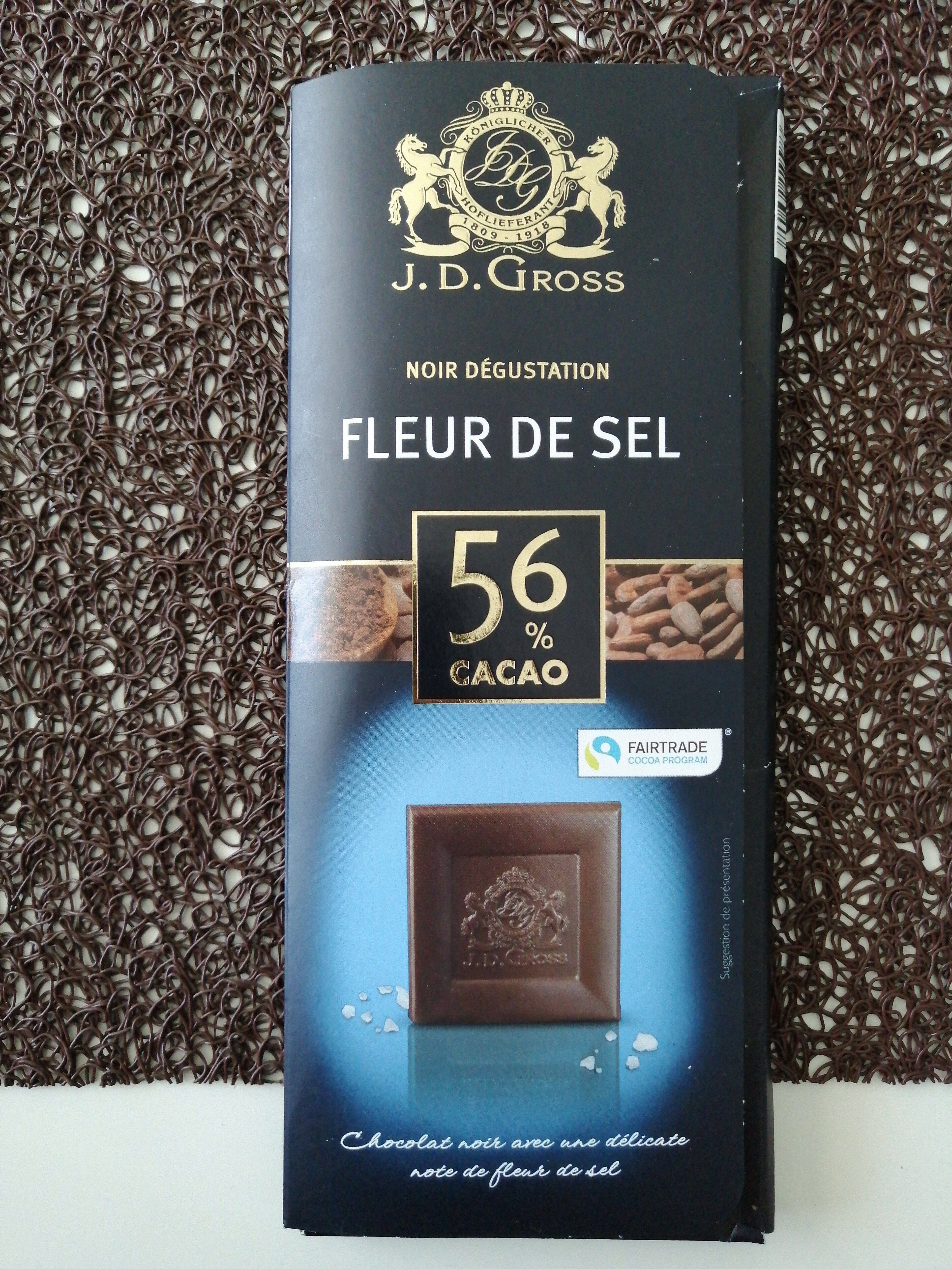 Chocolat noir à la pointe de sel - Producte - fr