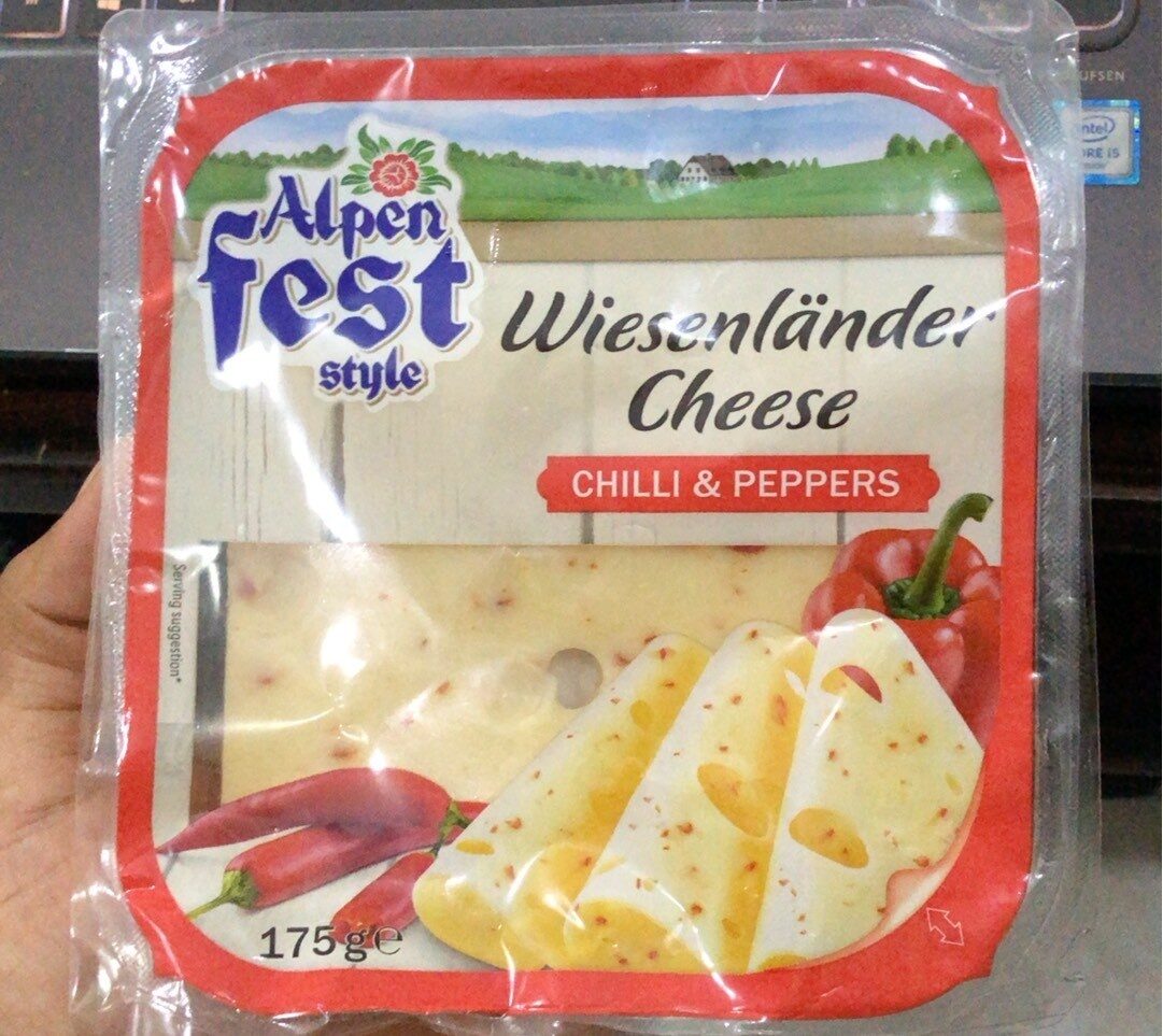 Wiesenlander Cheese Chilli & Peppers - Producto