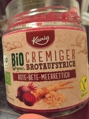 Bio cremiger Brotaufstrich Rote-Bete-Meerretich - Produit