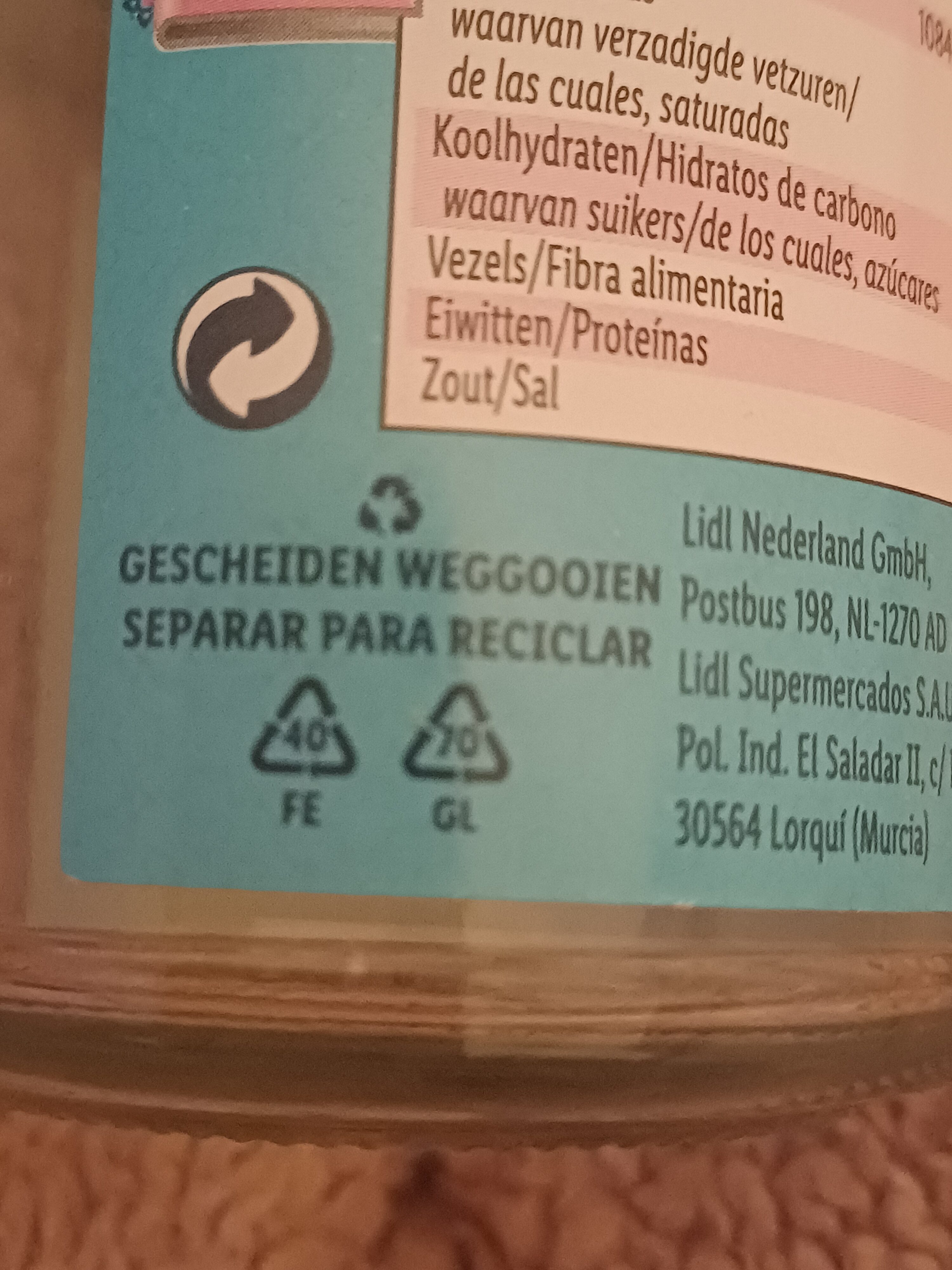 Rosenblütenaufstrich - Instruction de recyclage et/ou informations d'emballage - nl