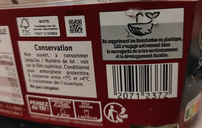 Salade à l'Italienne - Recycling instructions and/or packaging information - fr