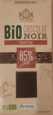Bio Chocolat Noir Equateur 85% cacao - Producte - fr