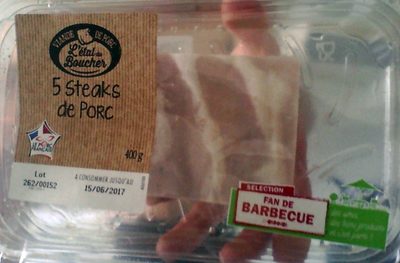 5 Steaks de Porc (Sélection Fan de Barbecue) - Product - fr