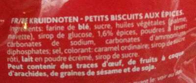 Kruidnoten - Ingrediënten - fr