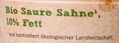 Bio Saure Sahne - Ingredienser - de