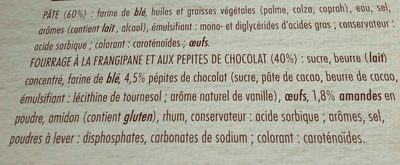 Galette des Rois - Frangipane Pépites De Chocolat - Ingredienser - fr