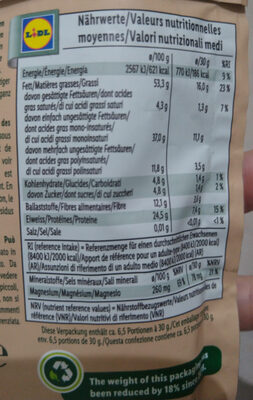 Californian Almond - Valori nutrizionali