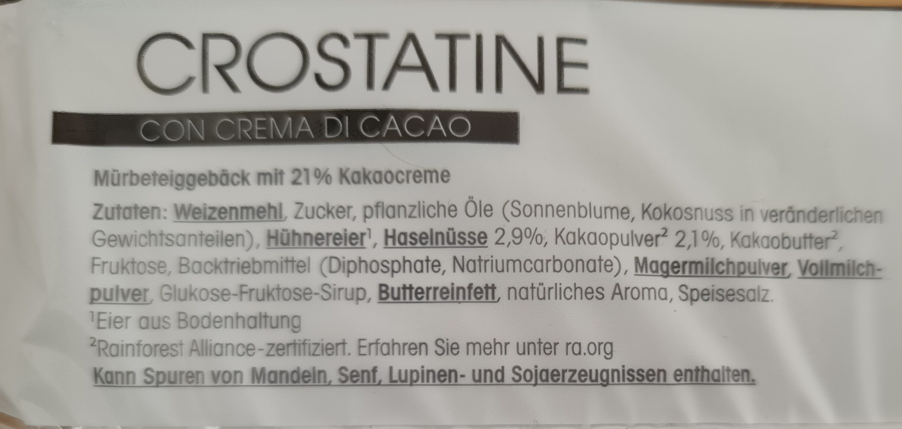 Crostatine - Zutaten