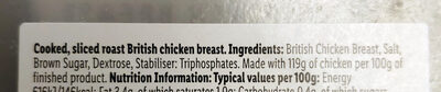 Roast chicken breast slices - Ingredientes - en