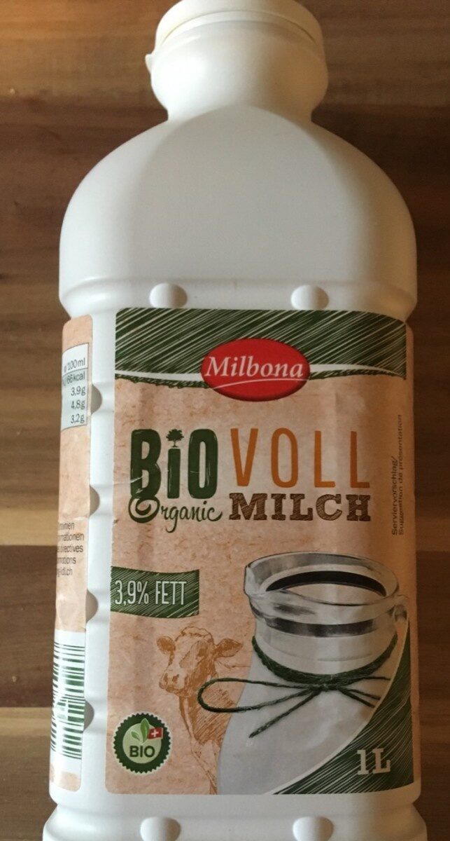 Bio Organic Voll Milch 3.9% Fett - Prodotto - de