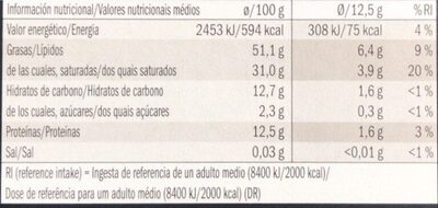 Chocolate negro Arriba 95% cacao - Tableau nutritionnel