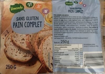Pain complet sans gluten - Product