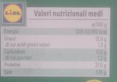 2 burger vegetali - Nutrition facts - it