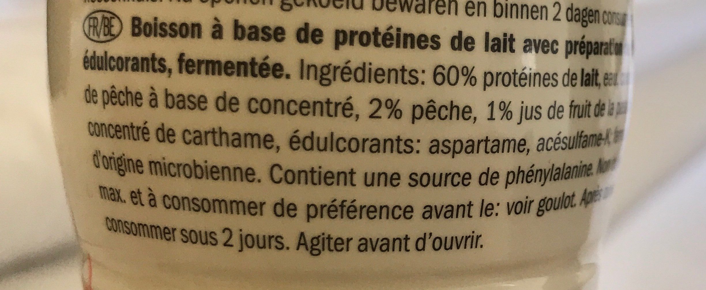 Shyr drink - Ingrediënten - fr