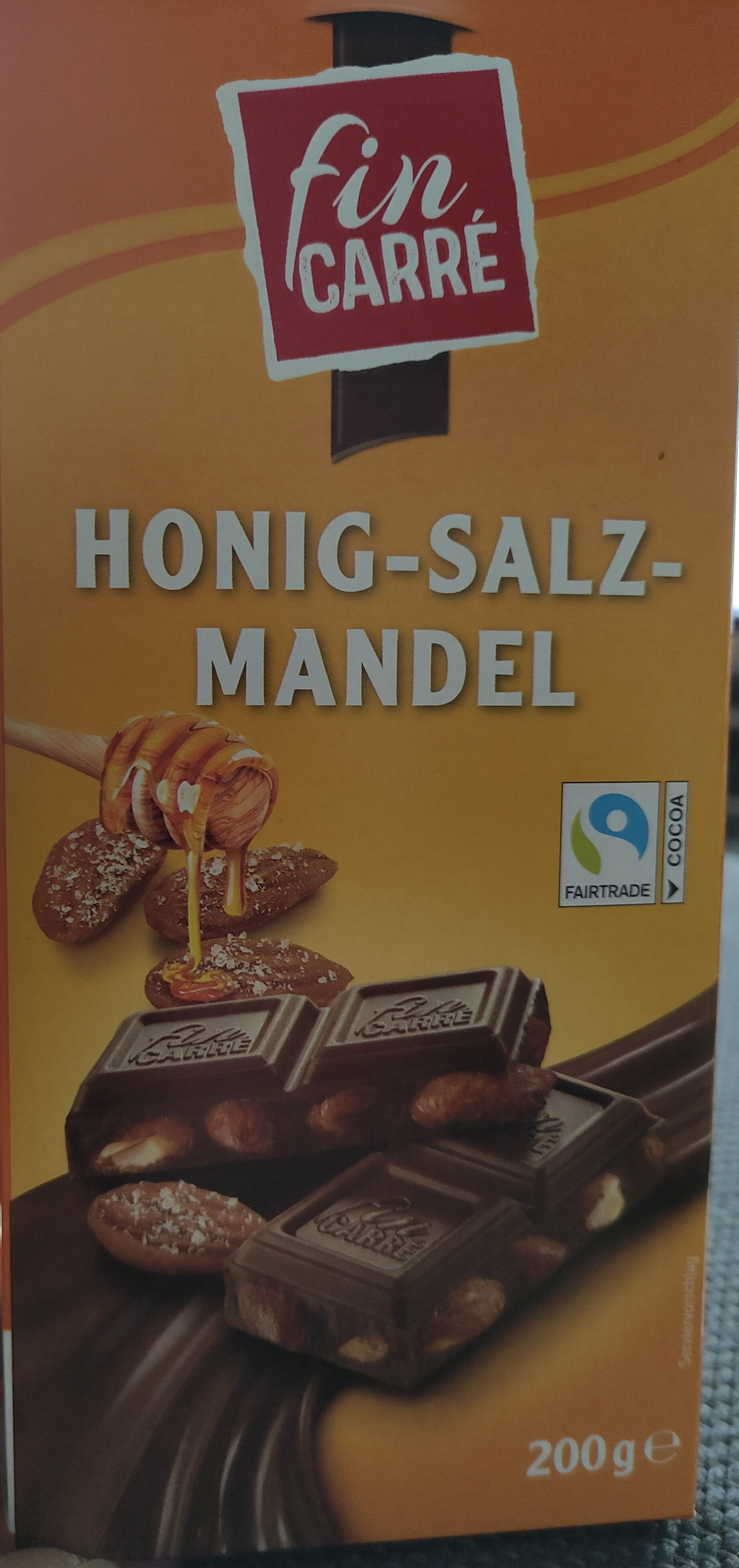 Milk chocolate with honey-salt-almonds - Produkt