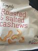 Roasted and Salted Cashews - Product