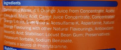 Freeway orange zero - Ingredients