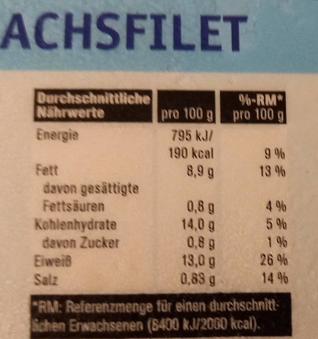15 Fischstäbchen - Nutrition facts - de