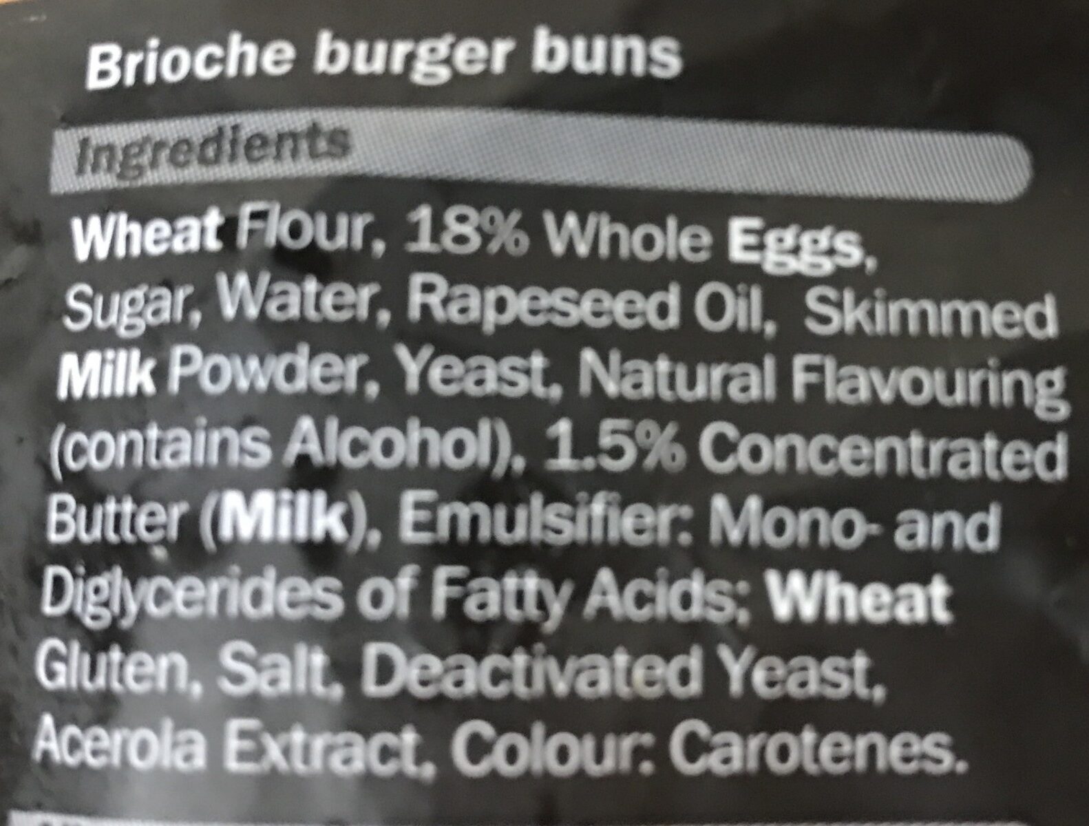 Pain a Hamburger « luxe » - Ingredients - fr