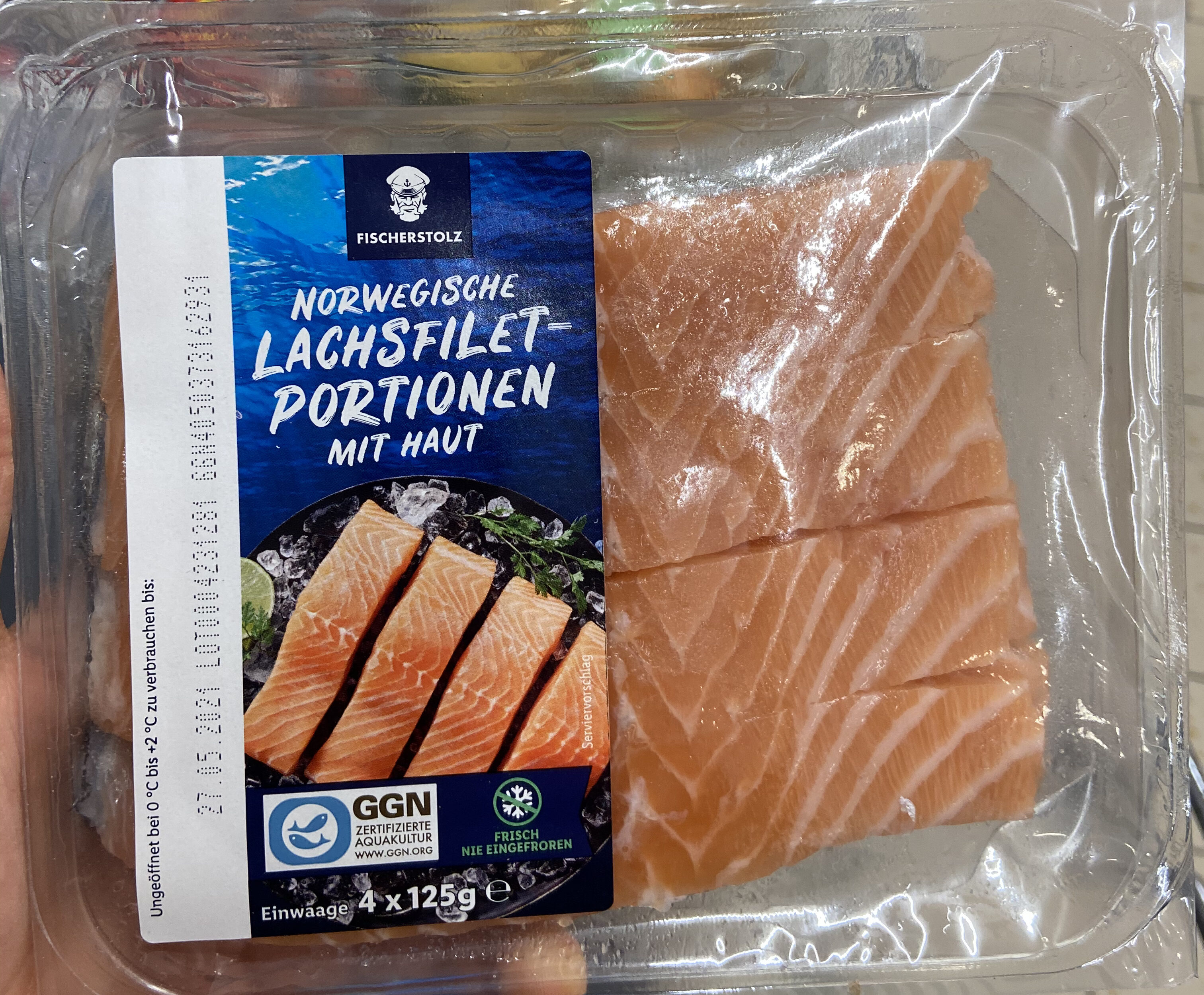 Norwegische Lachsfilet-Portionen - Product - de
