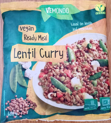 Vemondo Vegan Ready Meal Lentil Curry - Product - sv