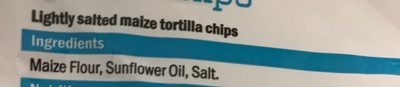Lightly salted tortilla - Ingrédients