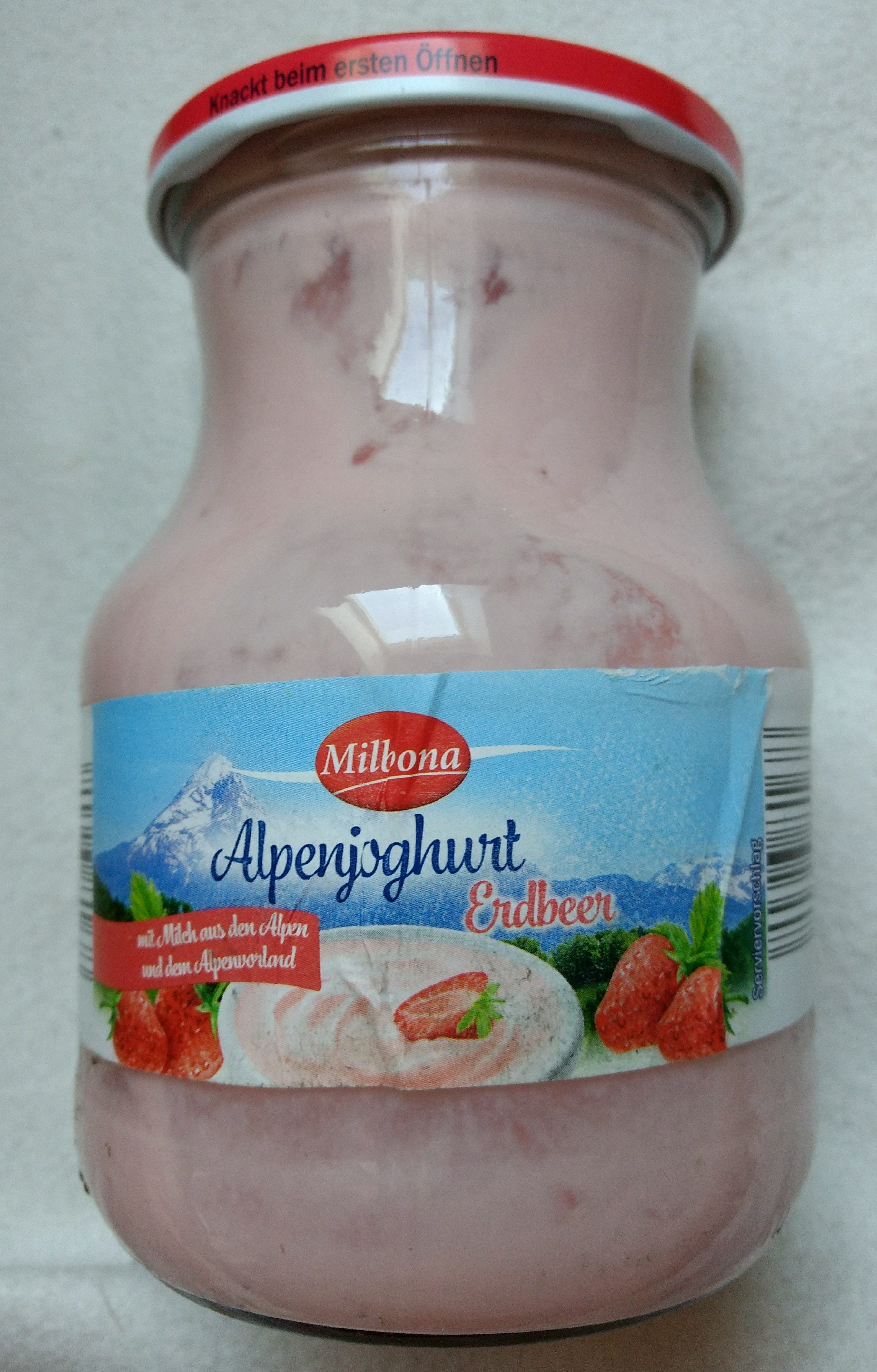 Alpenjoghurt Erdbeer - Produkt