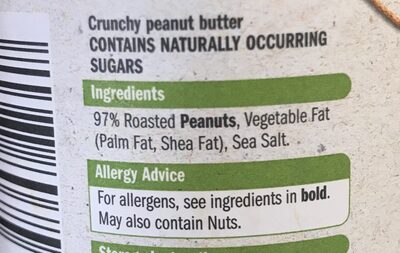 Peanut Butter - Ingrédients - en