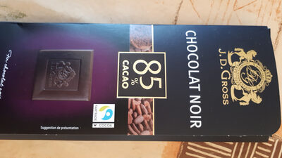 Chocolat noir - 85% cacao - Produit