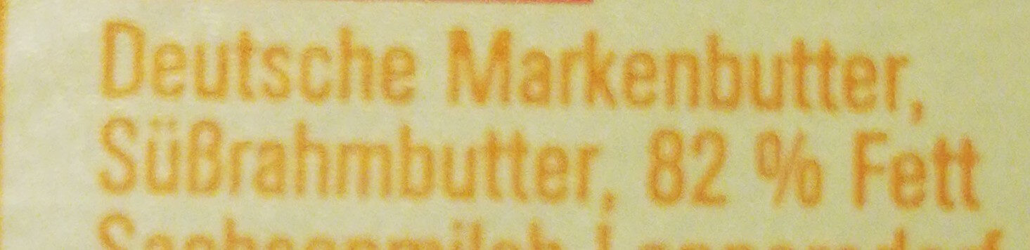 Sübrahm butter sahnig-frisch 250g - Zutaten