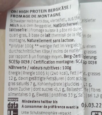 High Protein Fromage de montagne - 2