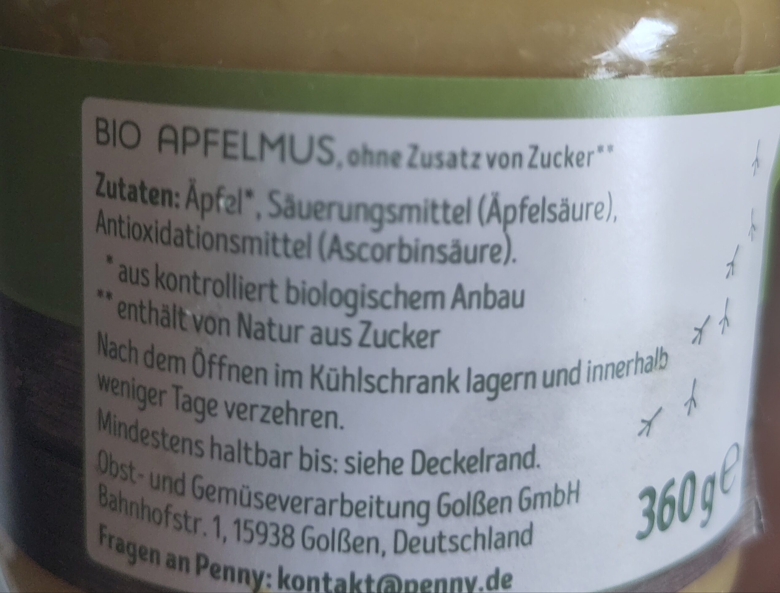 Bio Apfelmus - Ingredients - de