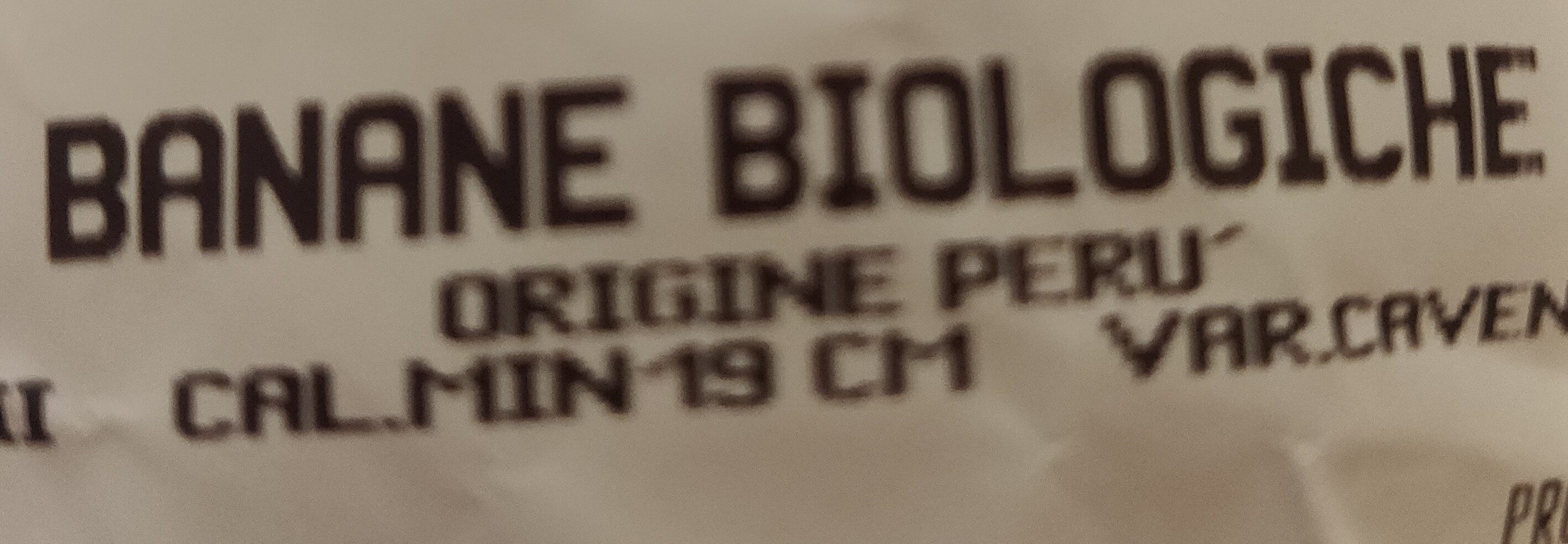 banane biologiche - Ingredients - it
