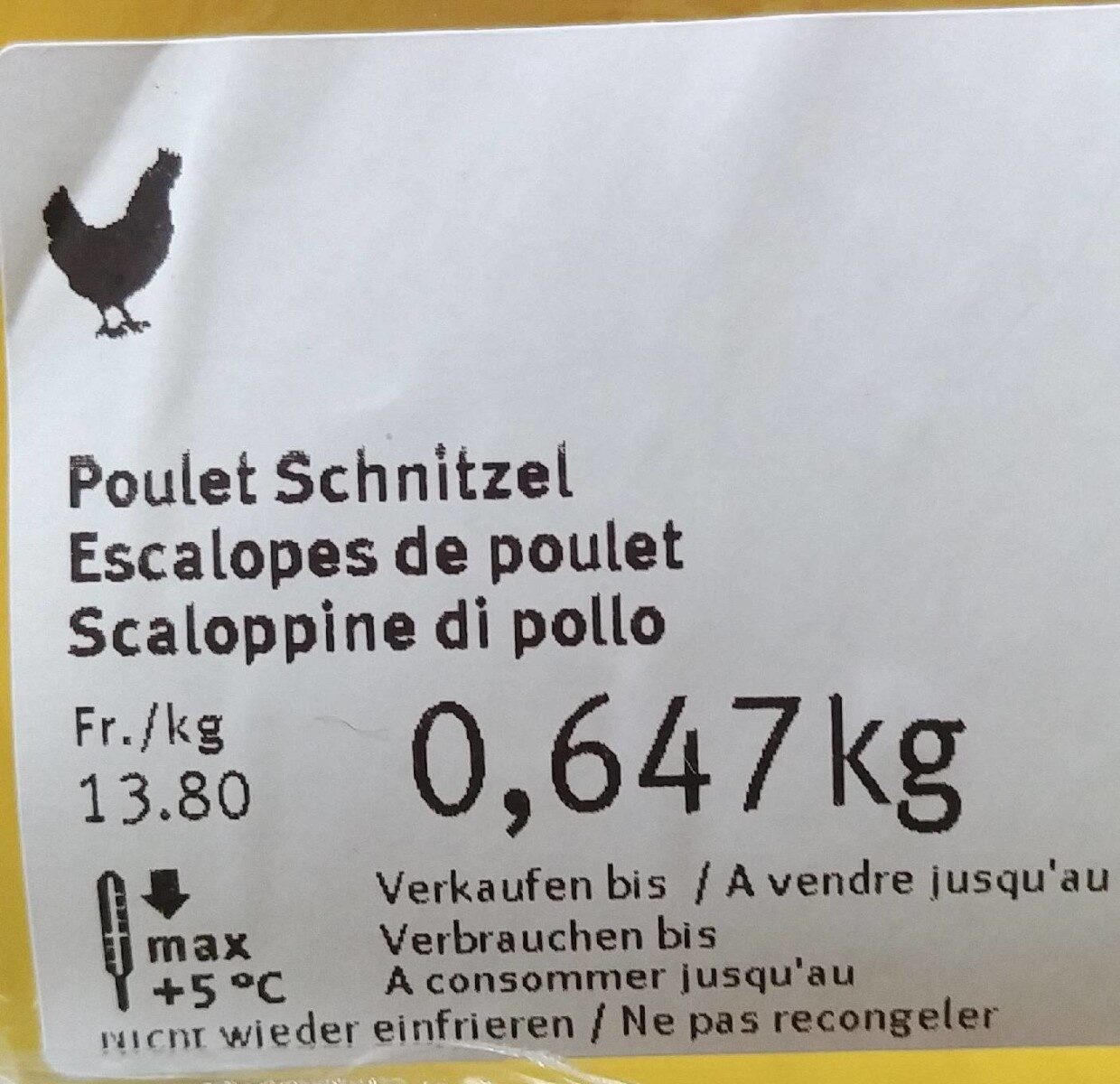 Escalope de poulet - Prodotto - fr