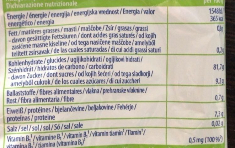 Bio mini galette de riz - Valori nutrizionali - fr
