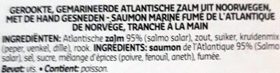 Saumon mariné Gravadlax - Ingrediënten - fr